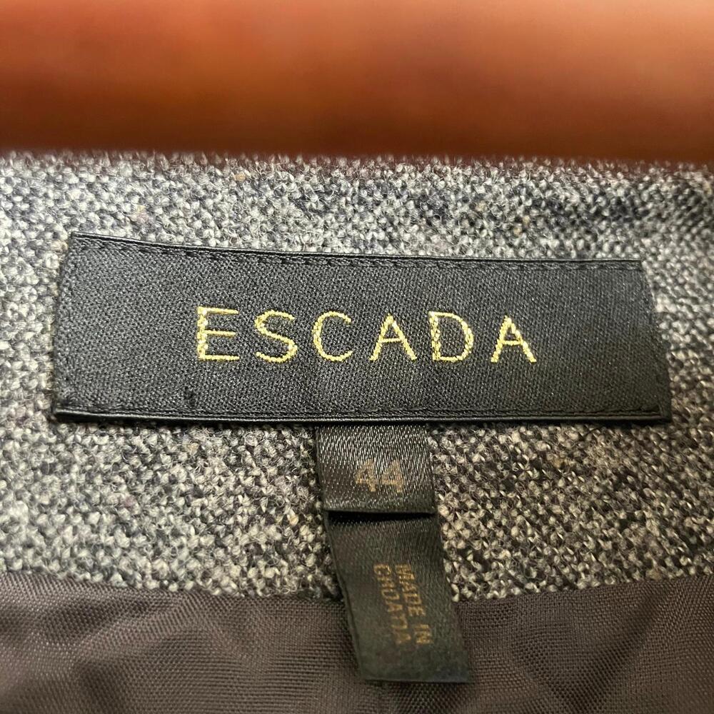 Escada Grey Blazer Jacket | Size 44/XL - Picture 4 of 5